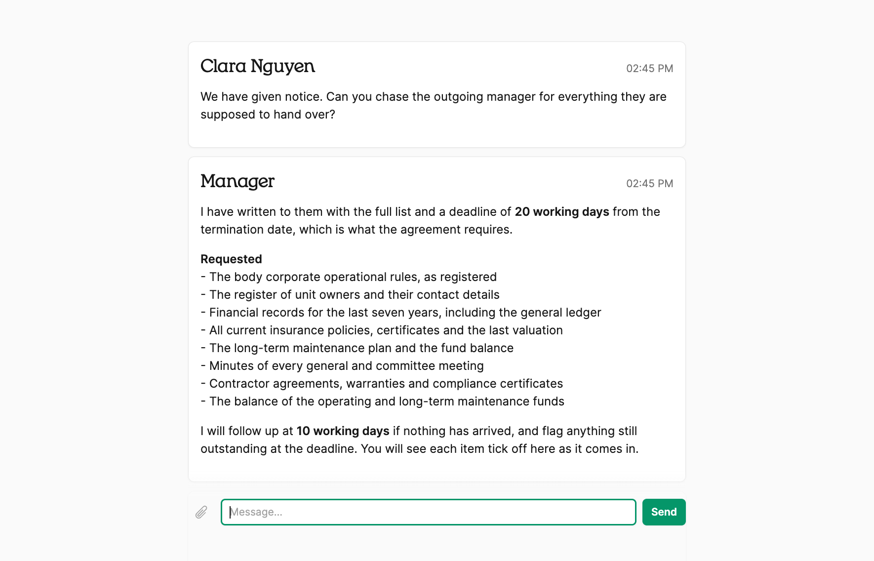 Working with your manager in Quarter