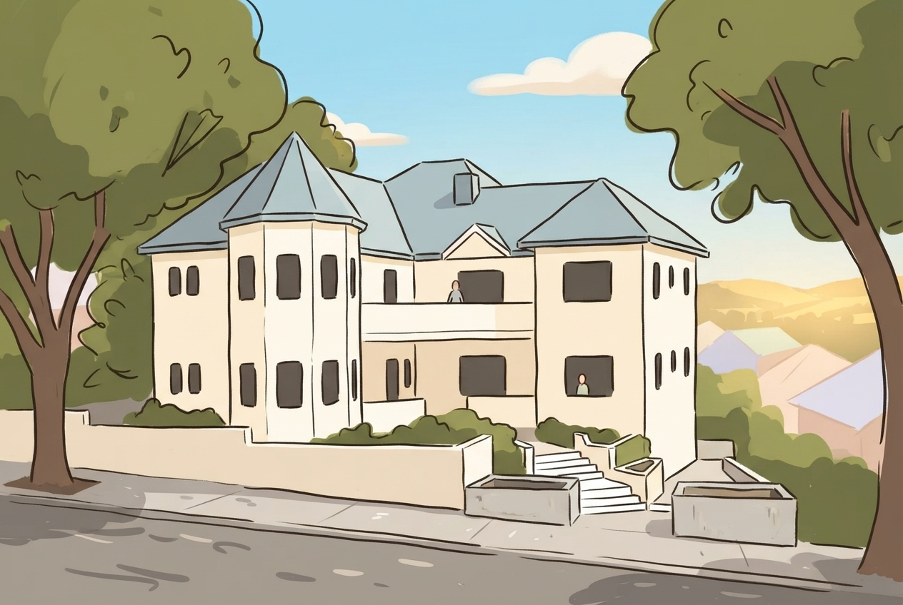 An illustration of 34 Drumalbyn Road, Bellevue Hill