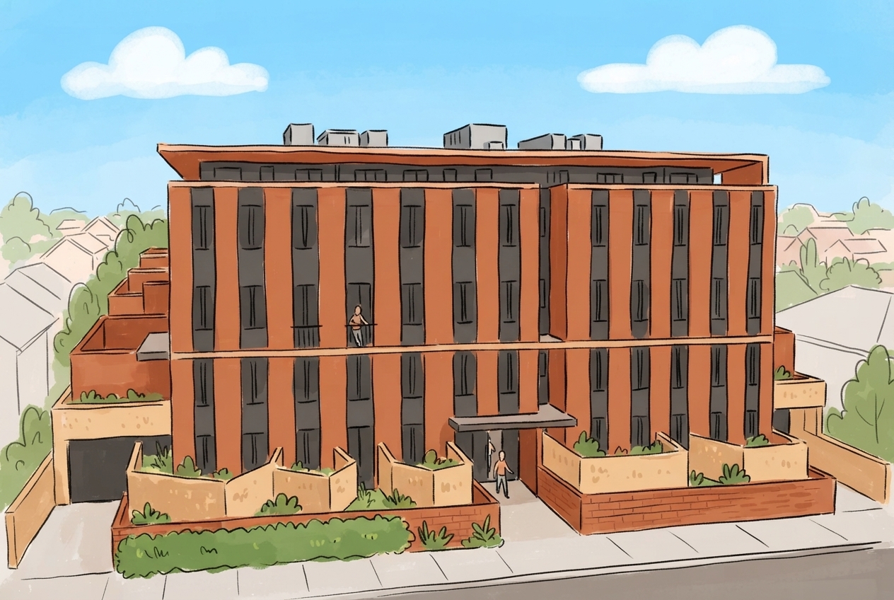 An illustration of 6 Grove Street, Dulwich Hill