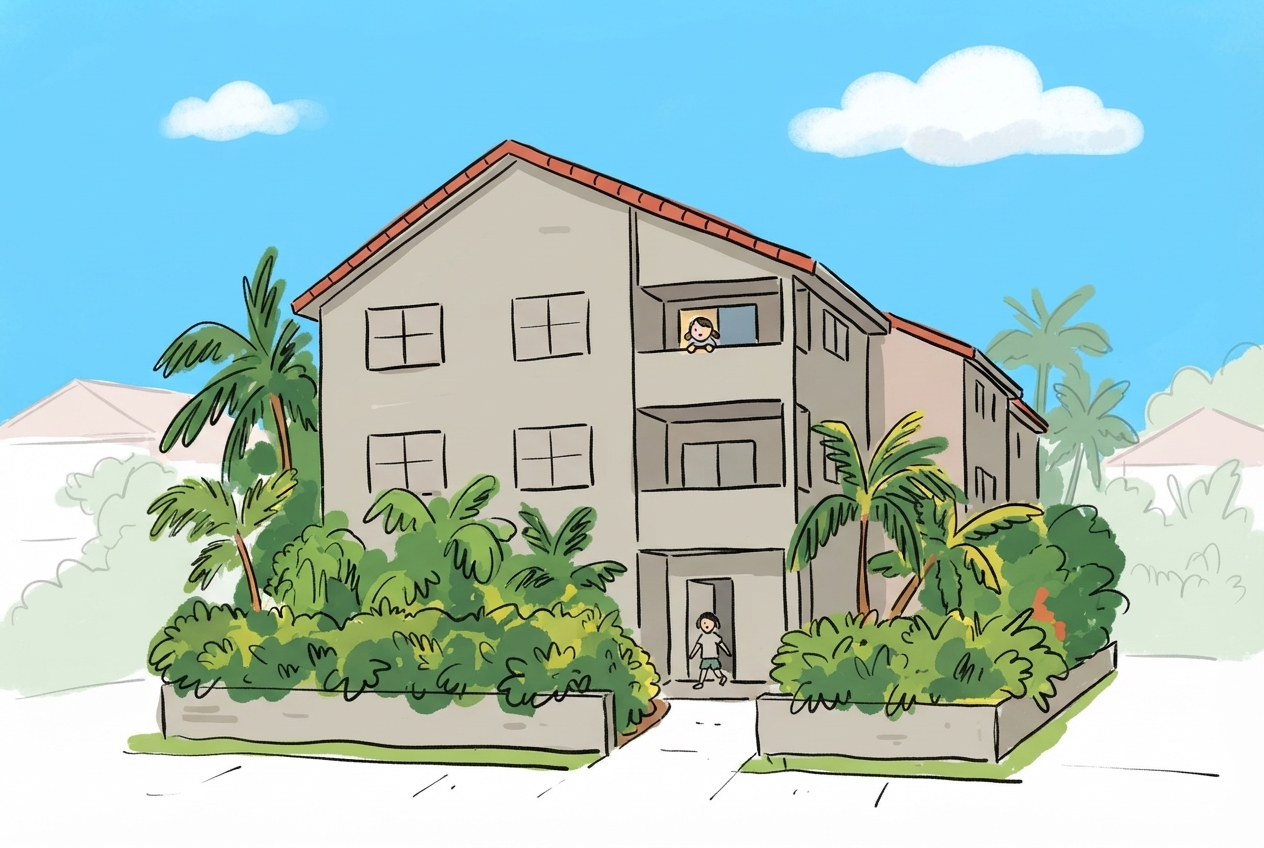 An illustration of Nautilus Beach Resort