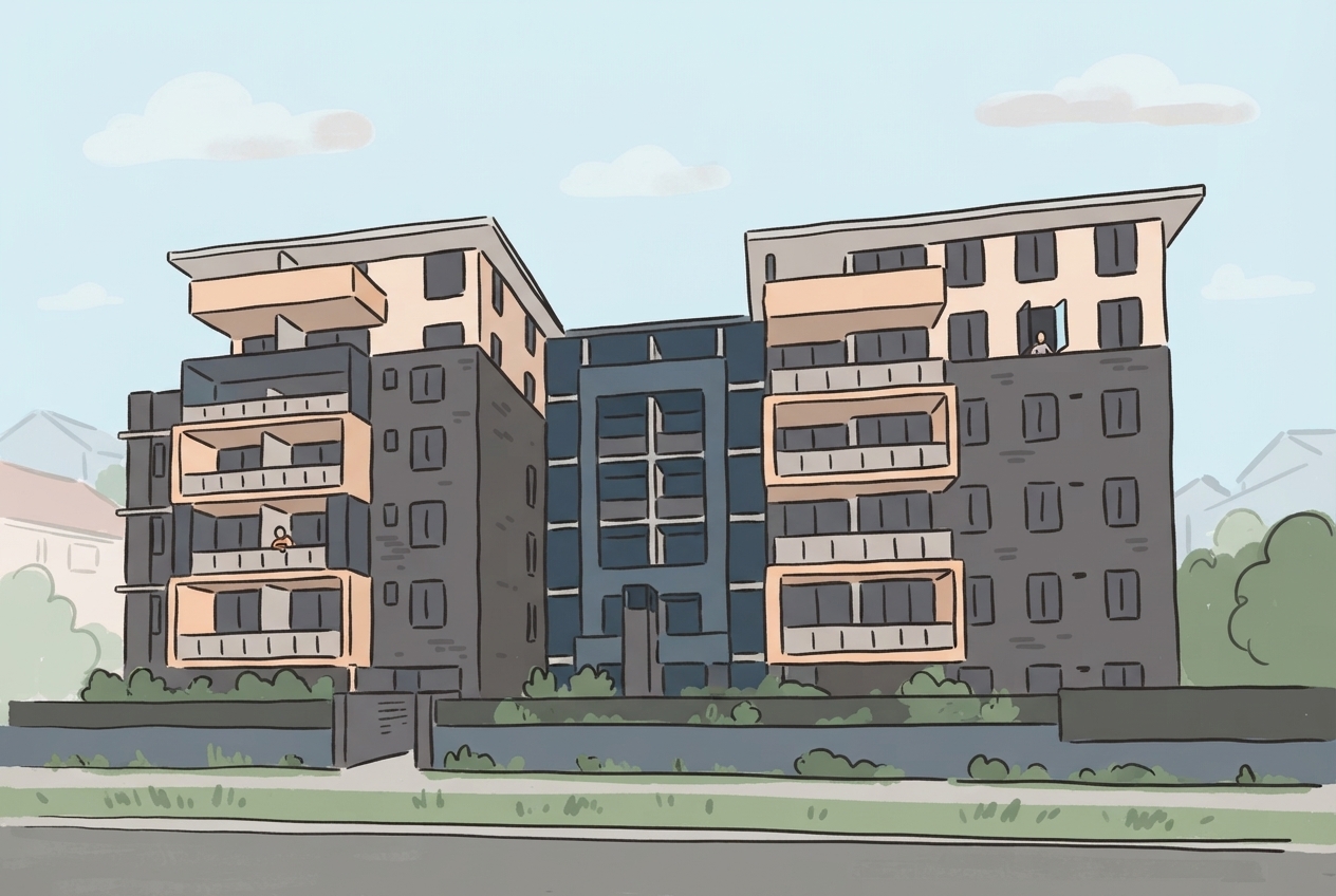 An illustration of 1 Oxford Street, Blacktown