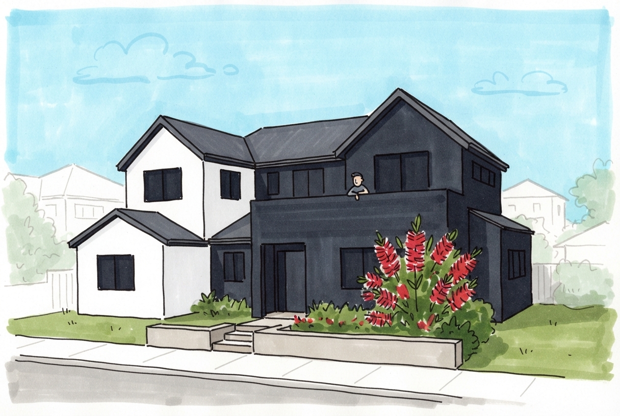 An illustration of 10 Rhodes Street, Stafford