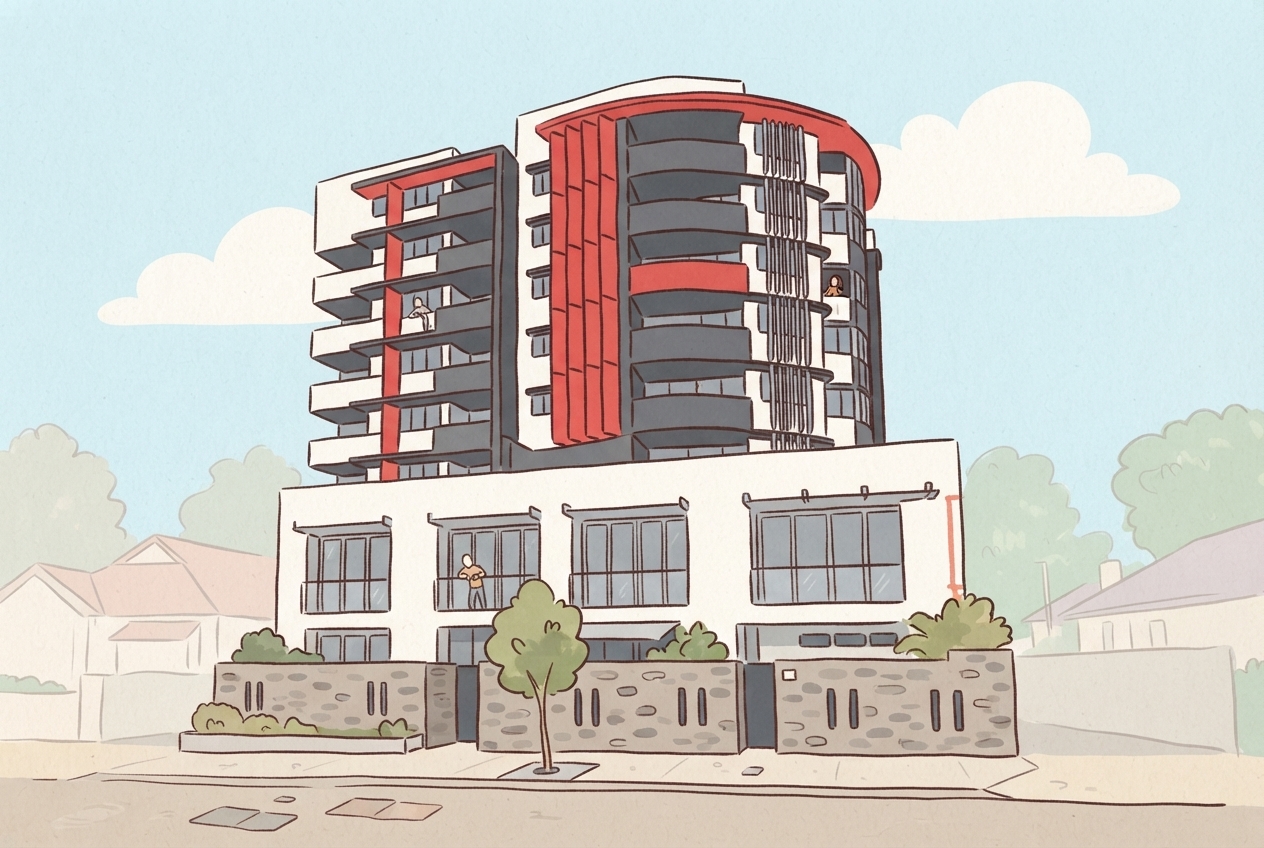 An illustration of 22 Barry Parade, Fortitude Valley