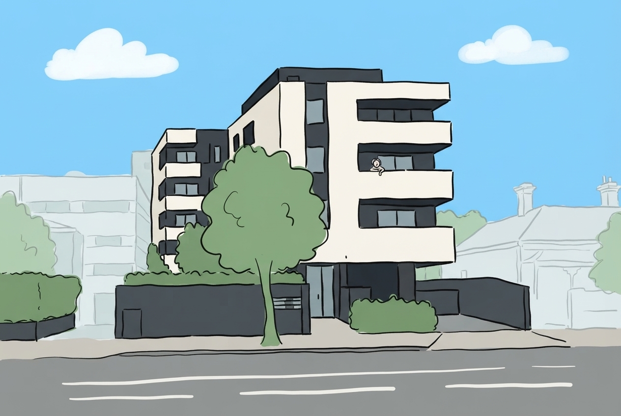 An illustration of 13 High Street, Prahran
