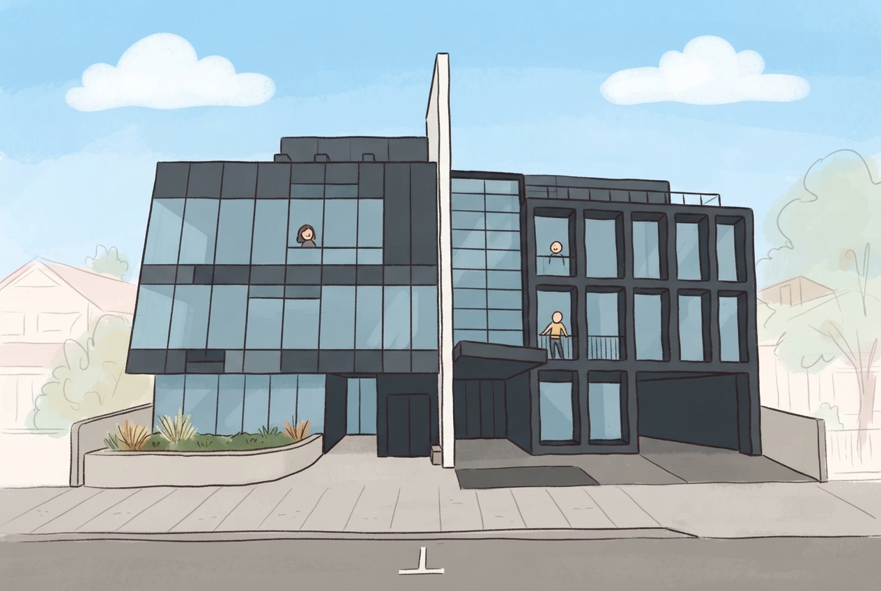 An illustration of 5 Burwood Road, Hawthorn