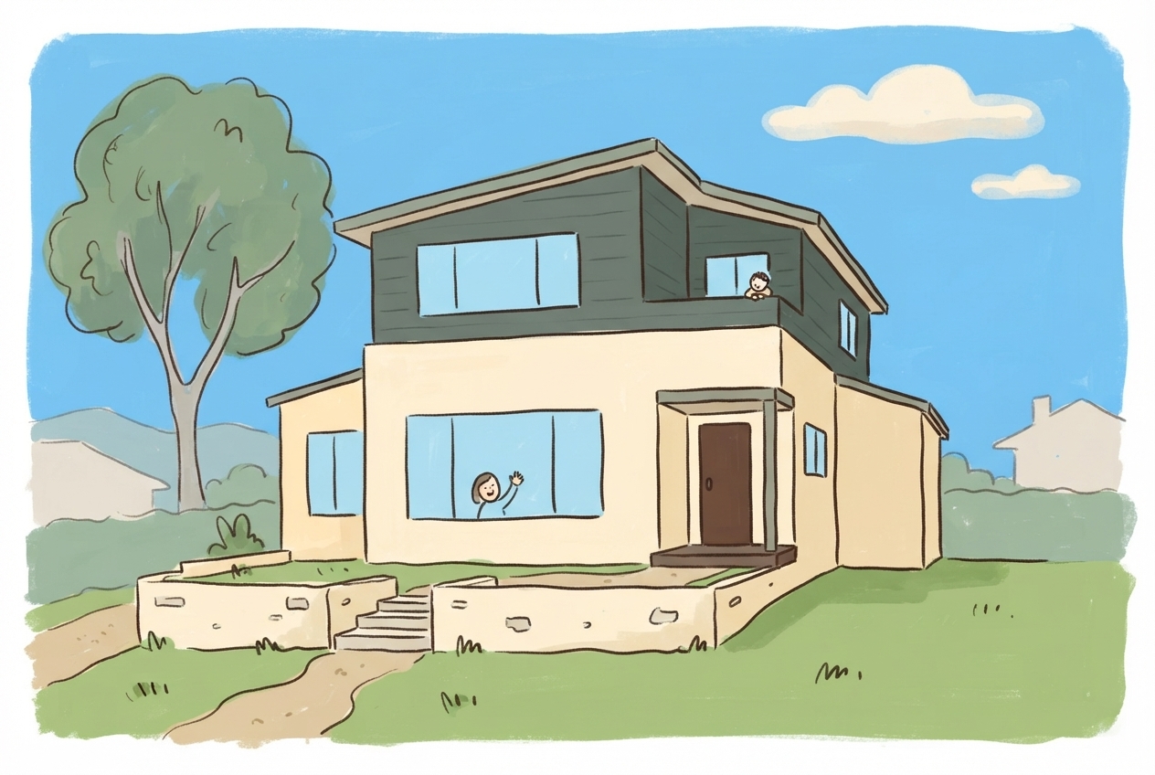An illustration of 8 Gugeri Street, Claremont